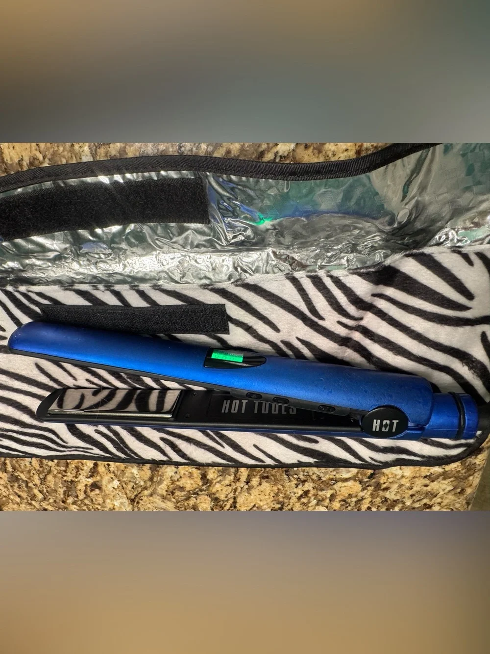 Hot Tools Blue Ceramic Flat Iron Hair Straightener